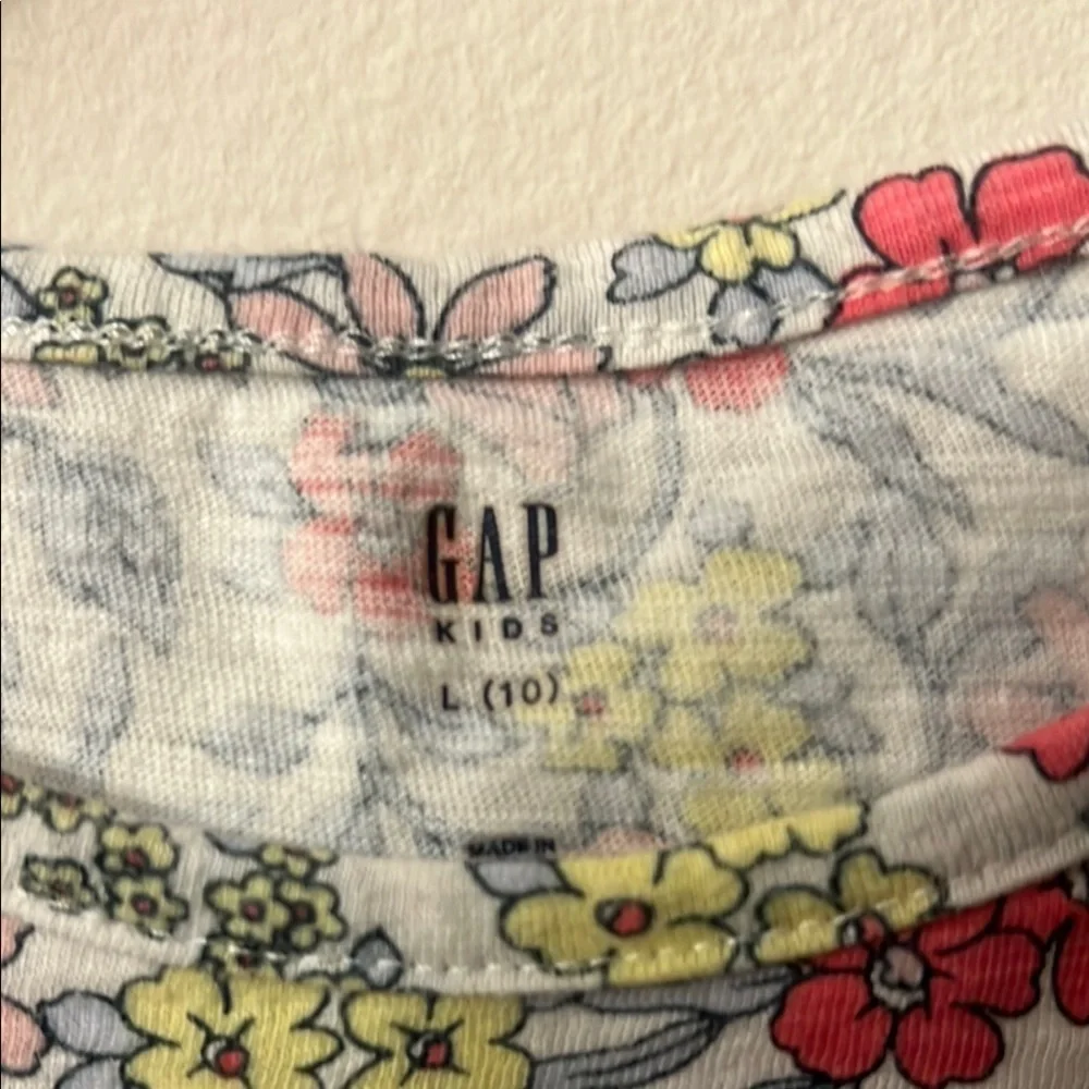 GAP Kids Floral Polo - Red, Yellow, Gray